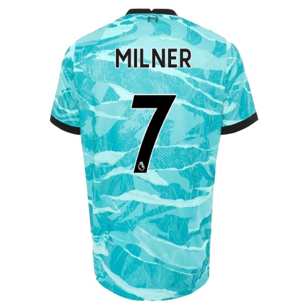 Camiseta Liverpool NO.7 Milner Segunda Equipación 2020-2021 Azul